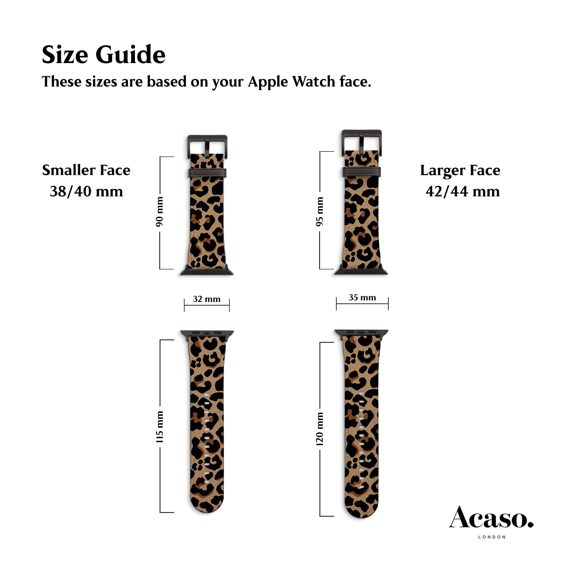 Leopard Print Apple Watch Strap