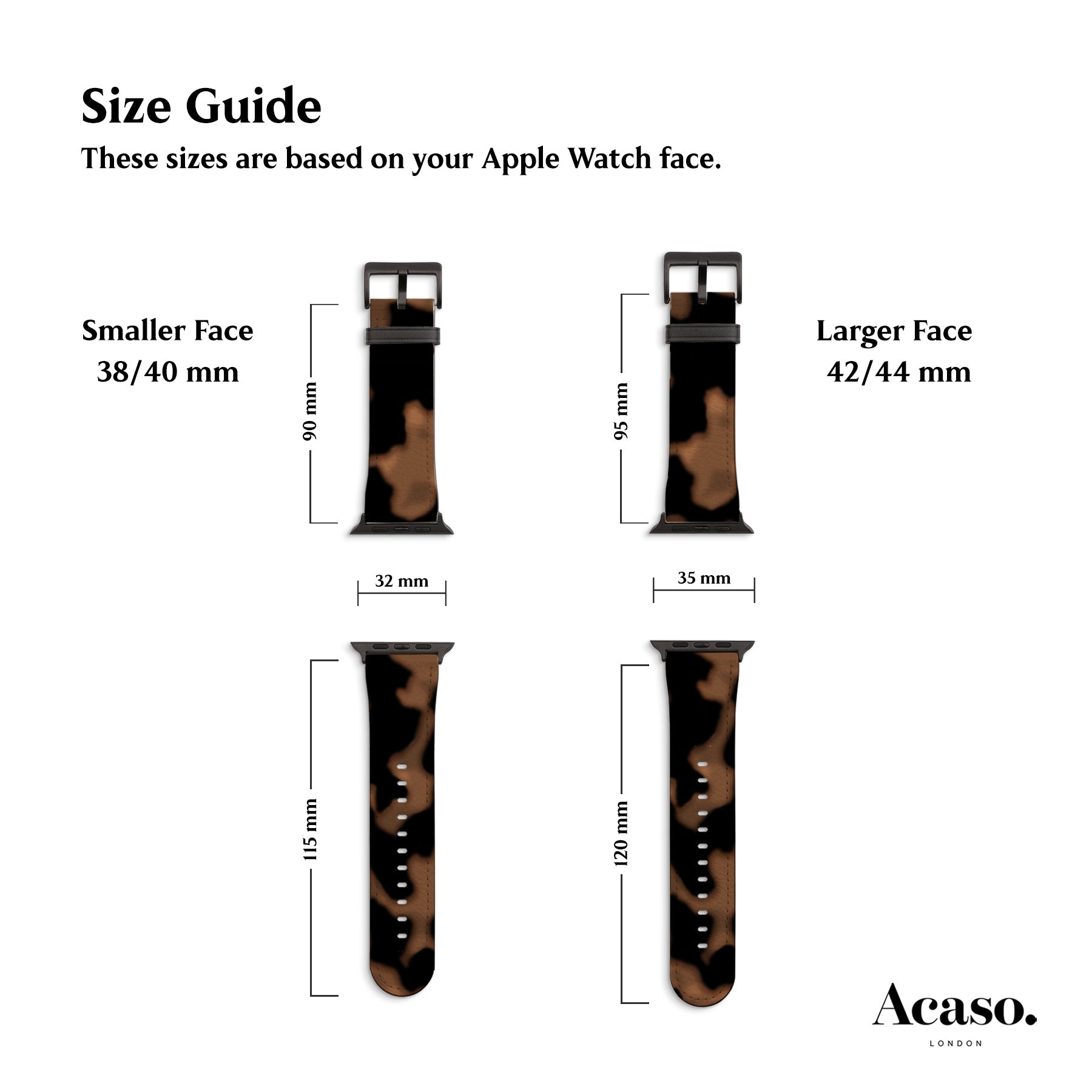 Tortoise Shell Apple Watch Strap
