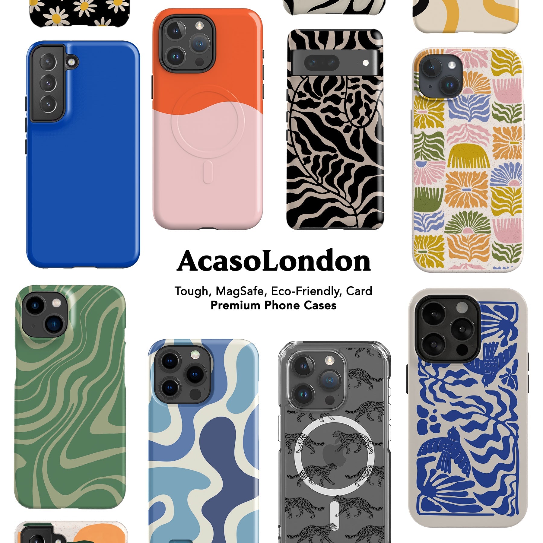 Beige Leafy Eco-Friendly Phone Case
