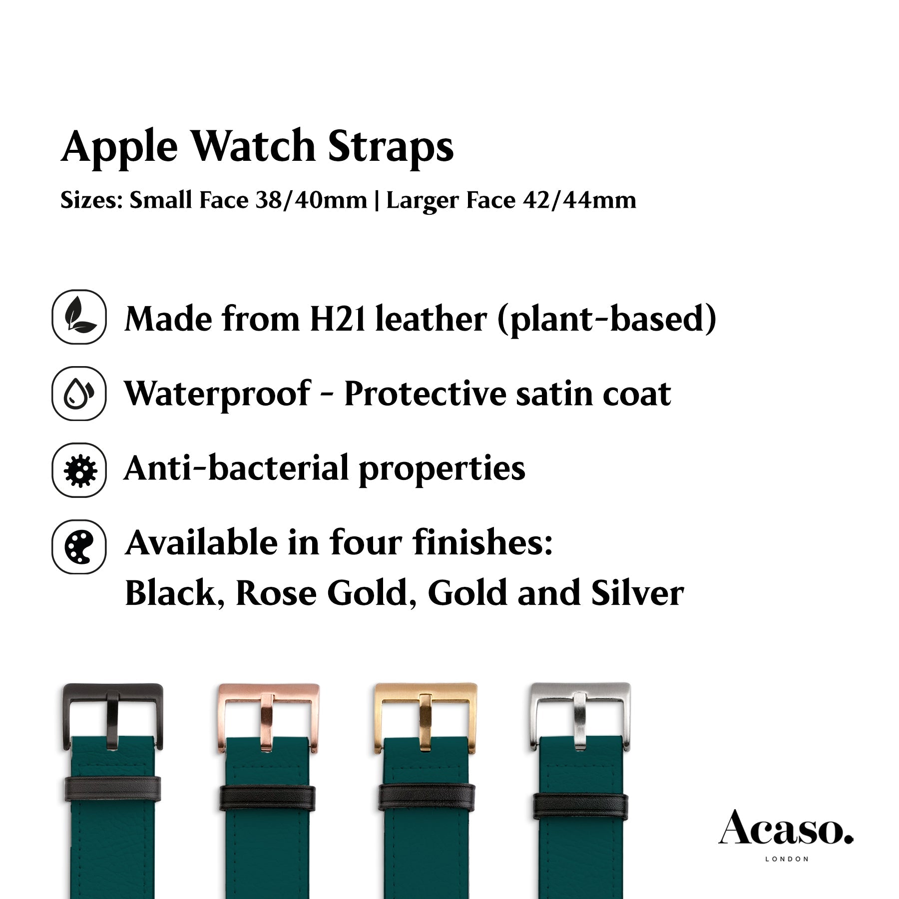 Geo Dalmatian Teal Apple Watch Strap