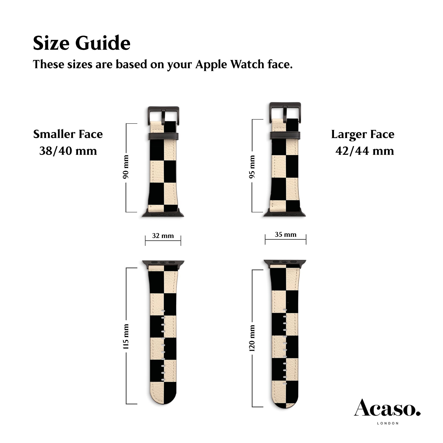 Classic Checkered Apple Watch Strap
