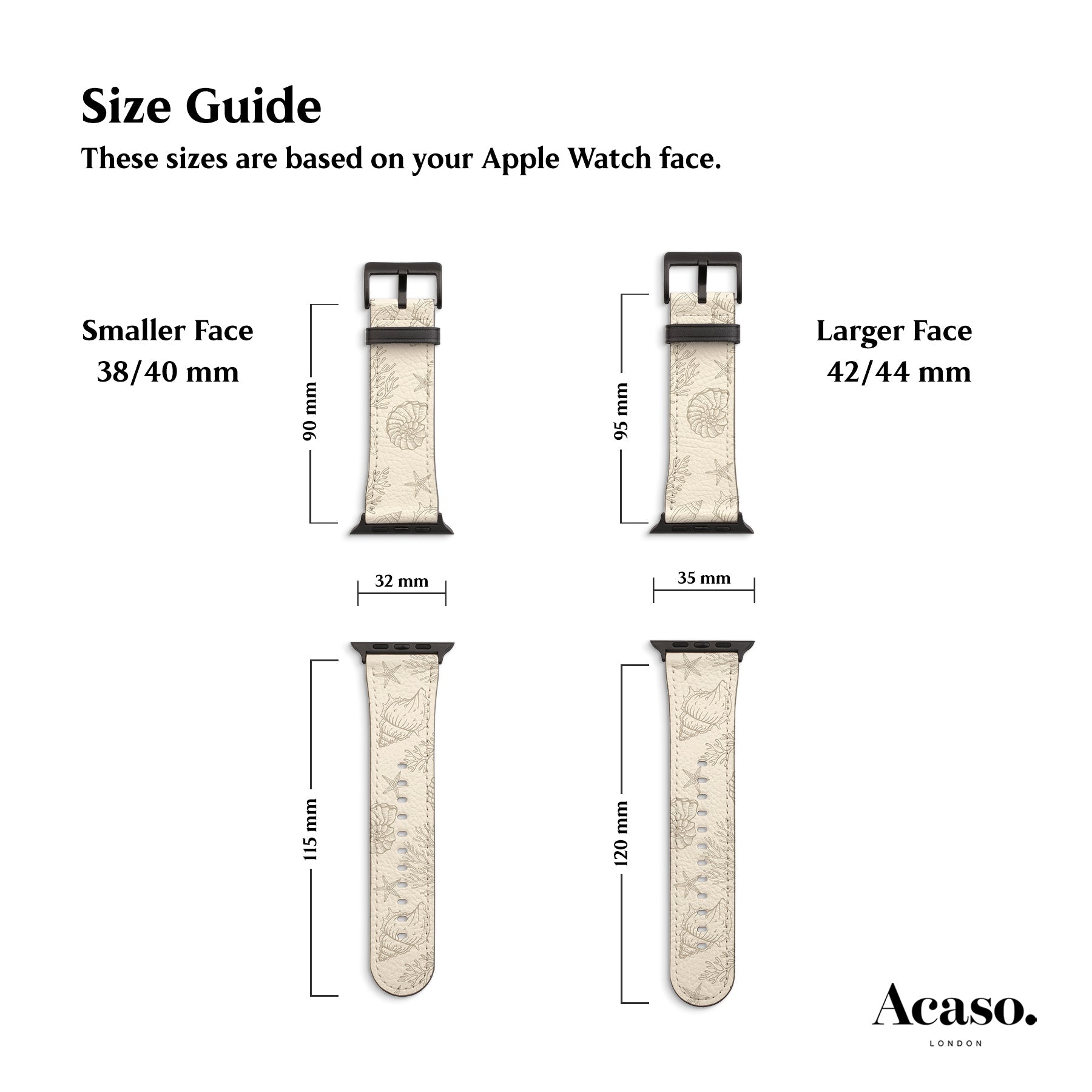 Vintage Shells Apple Watch Strap