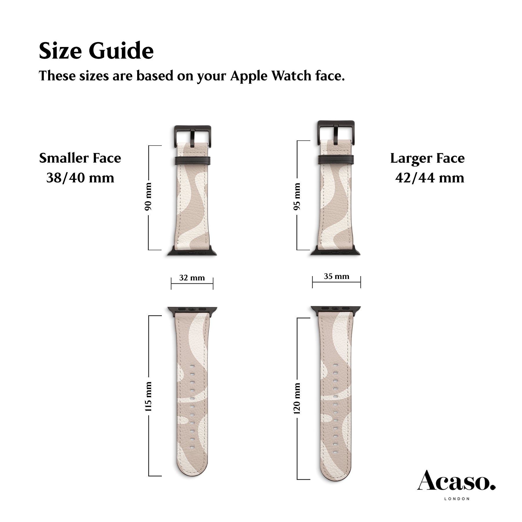 Minimal Waves Apple Watch Strap