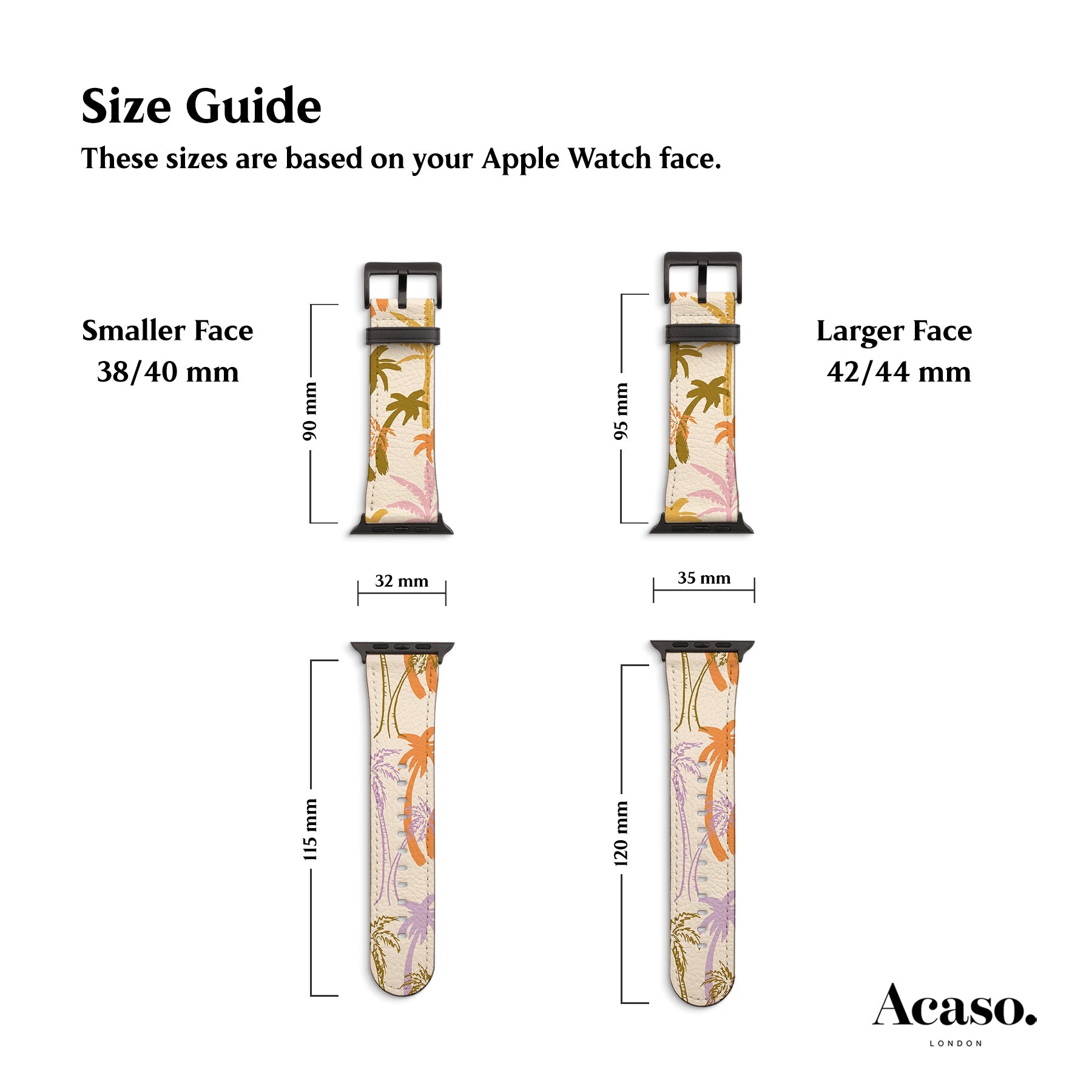 Mallorca Palm Trees Apple Watch Strap