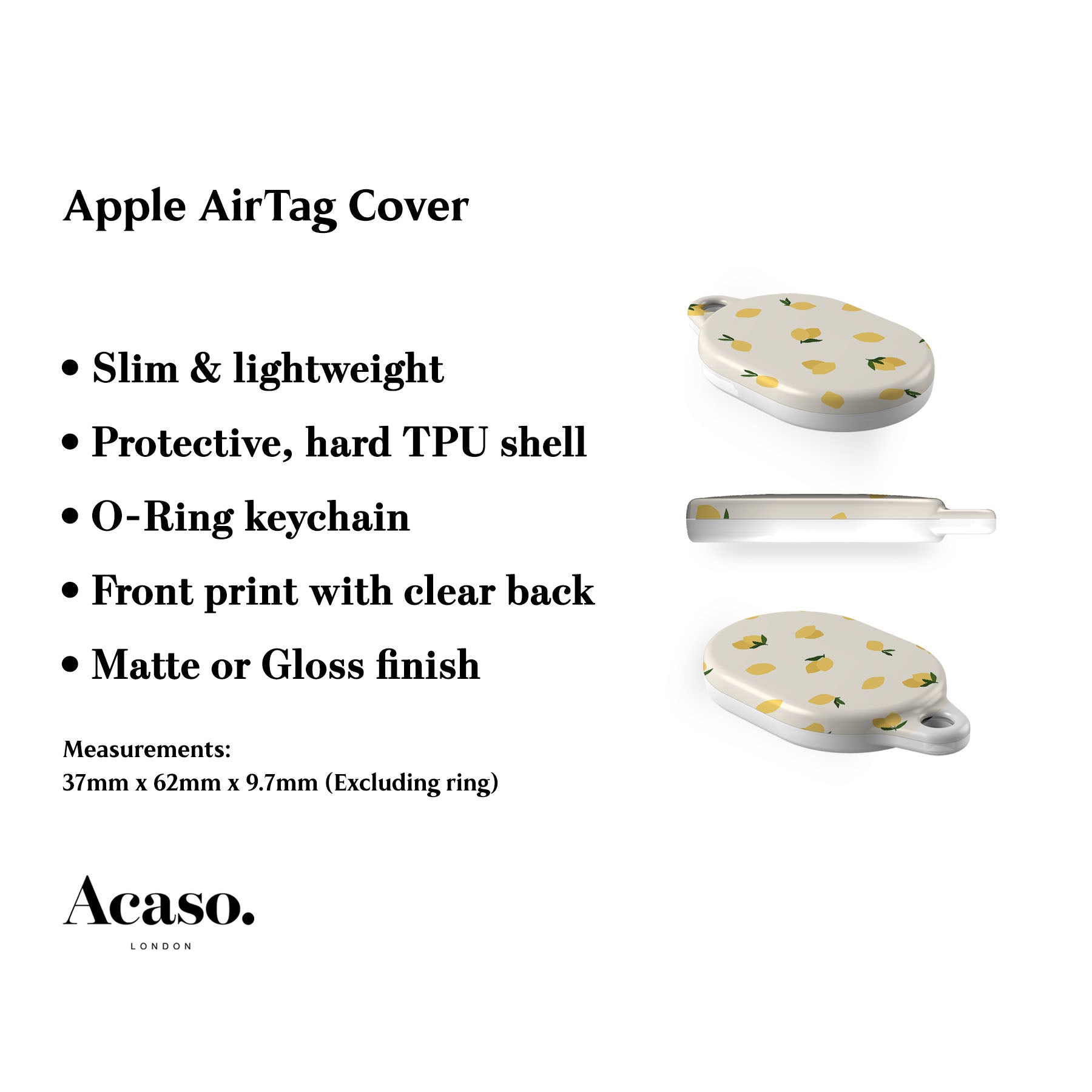 Mini Lemons AirTag Holder