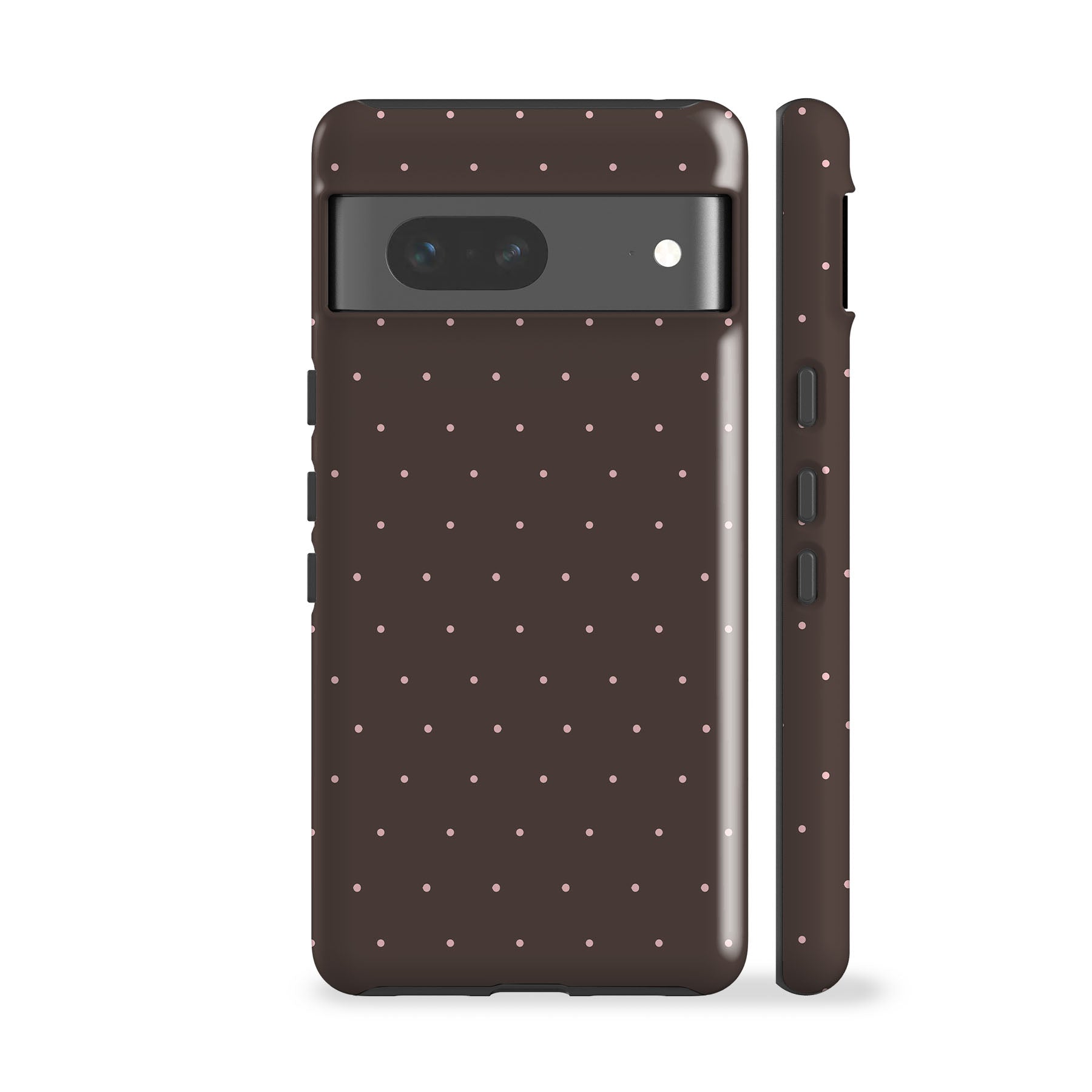 Brown Mini Polka Phone Case