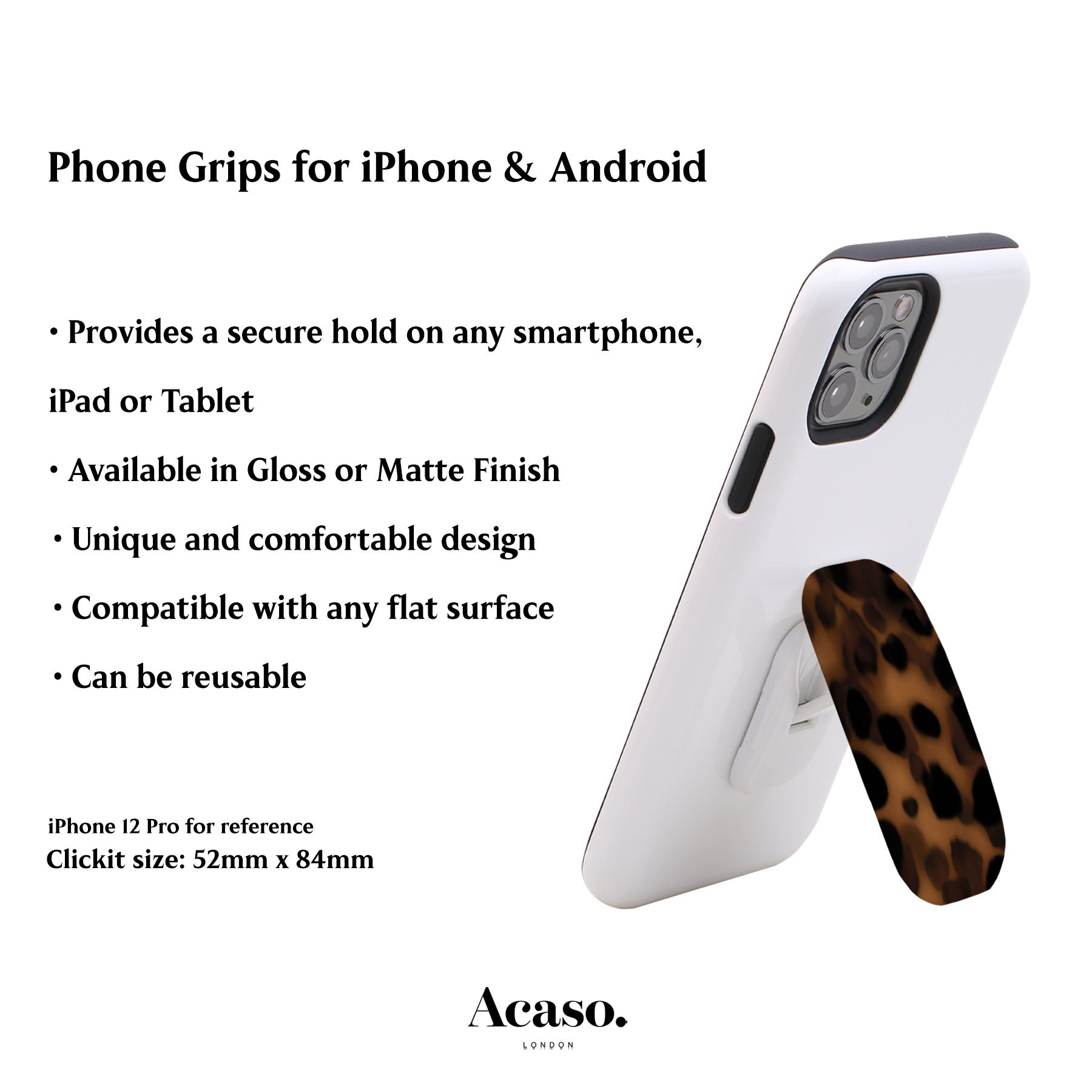 Dark Tortoise Phone Grip