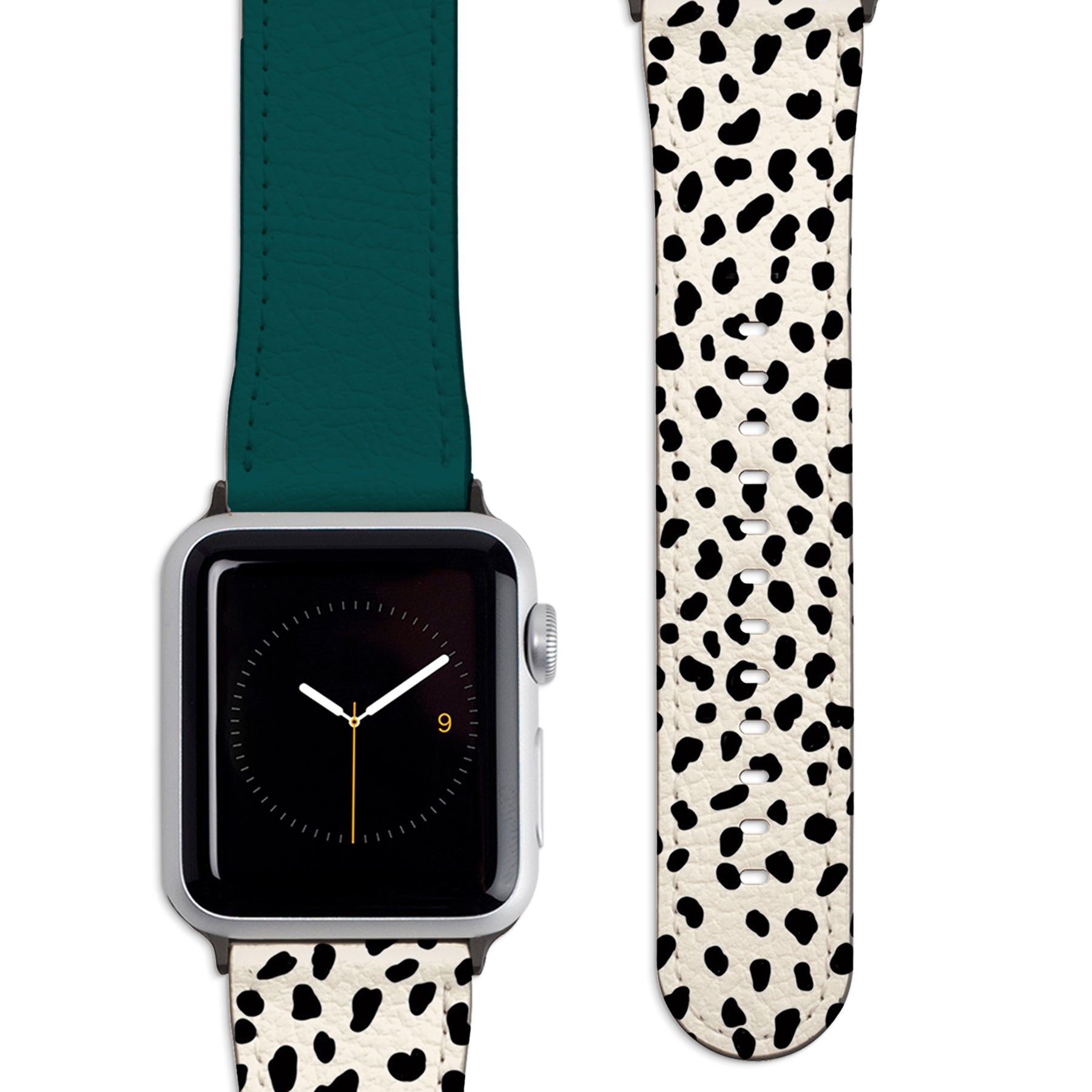 Geo Dalmatian Teal Apple Watch Strap