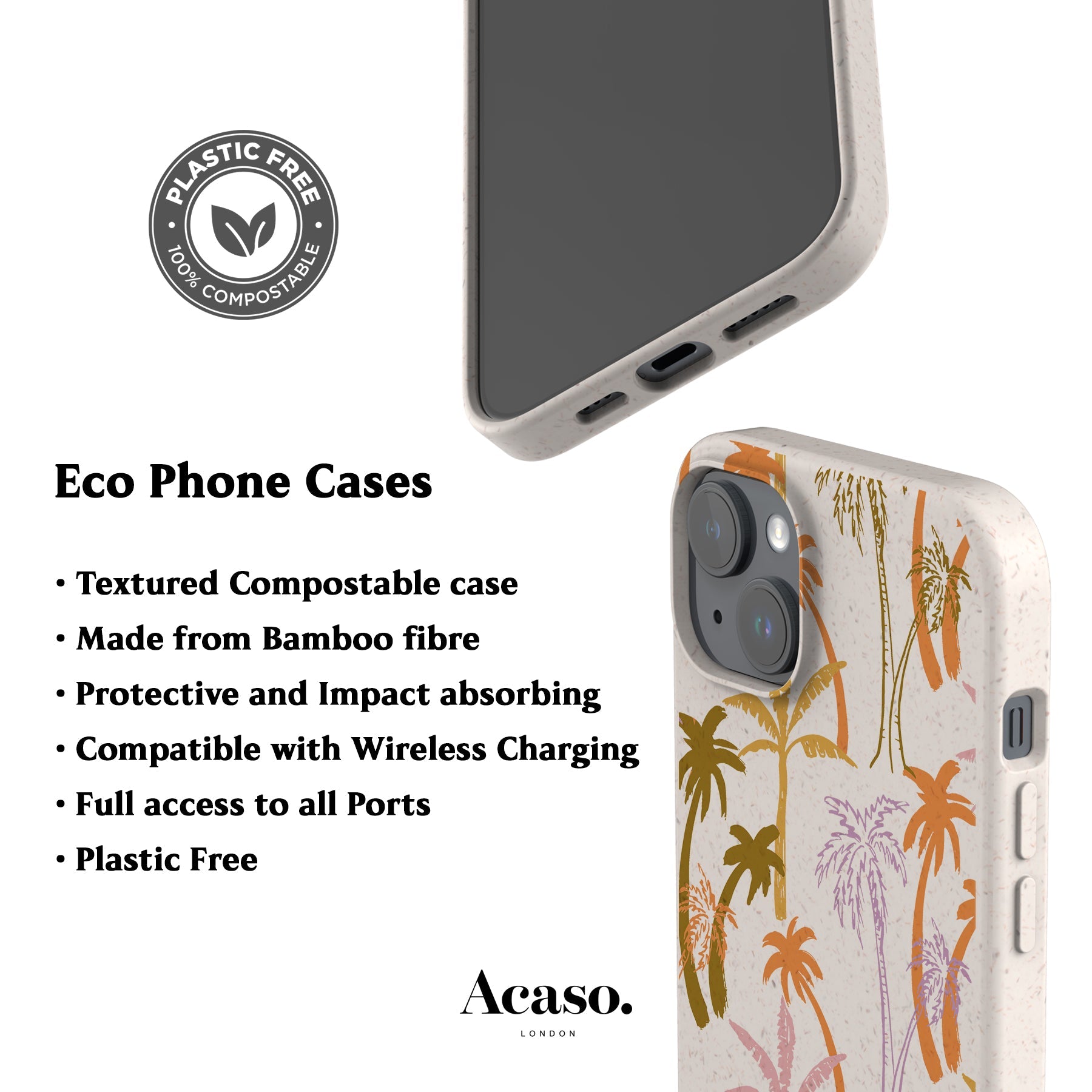Mallorca Palm Trees Eco-Friendly Phone Case