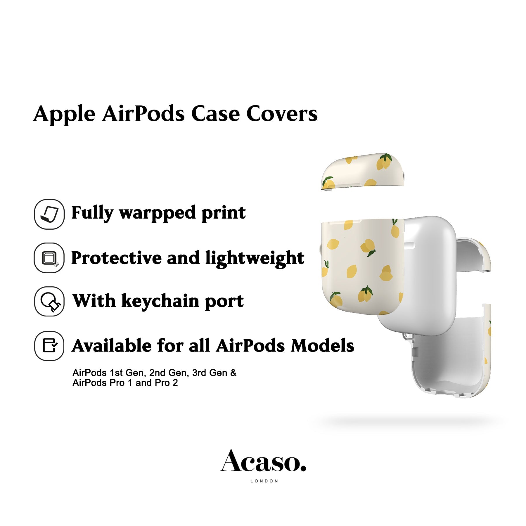 Mini Lemons AirPods Case Cover