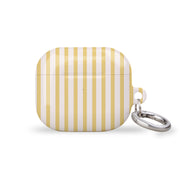 Pale Yellow Stripes AirPods Case Cover