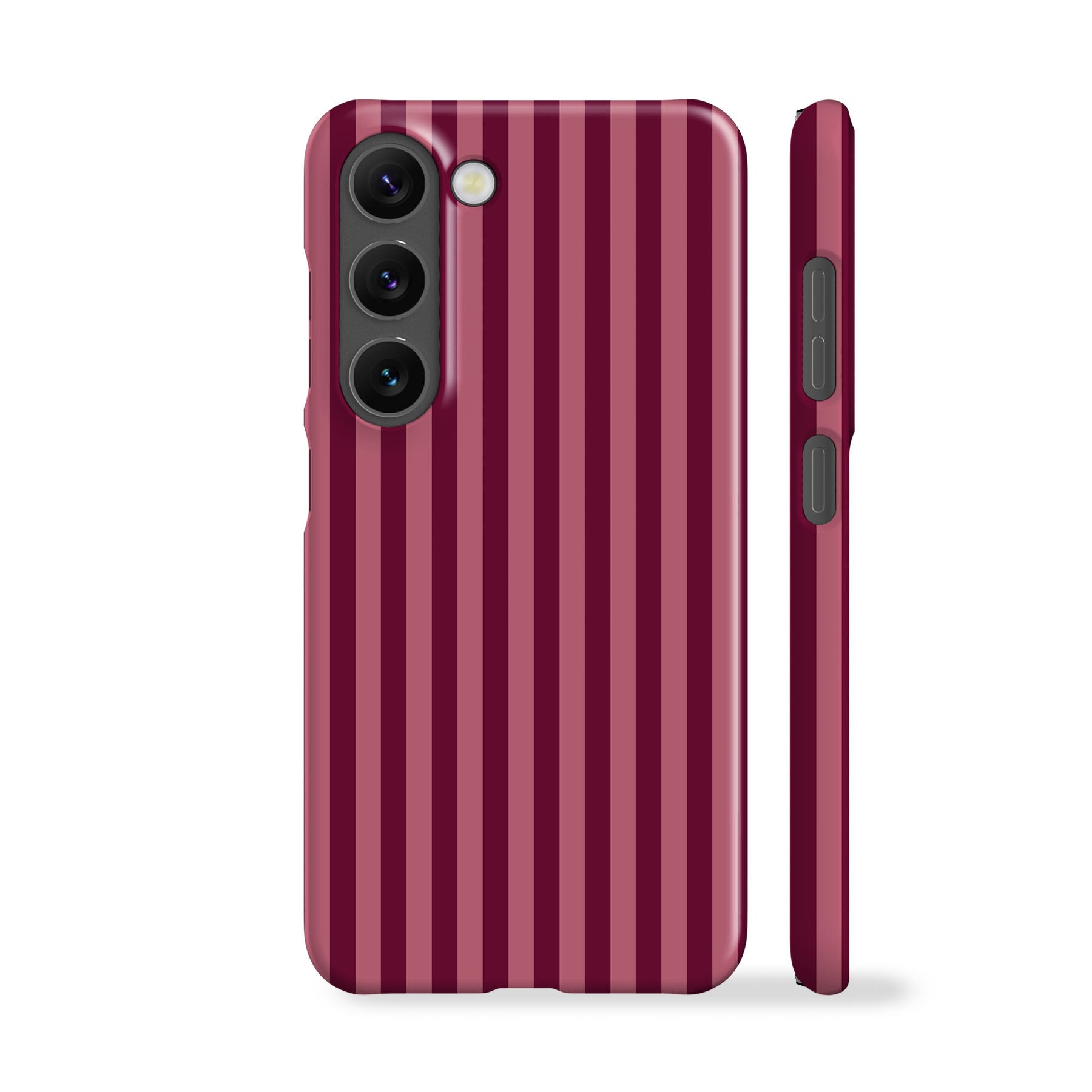 Deep Rose Striped Phone Case