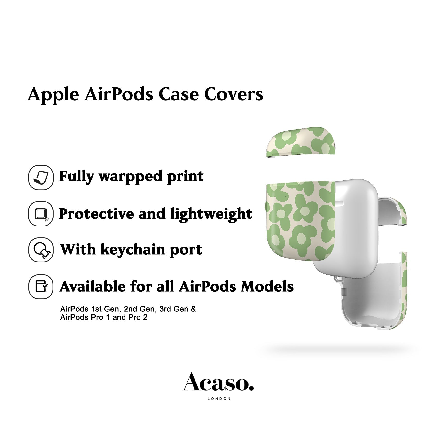 Retro Daisy AirPods Case Cover