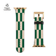 Green Tile Checkers Apple Watch Strap