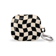 Wavy Check Black AirPods Case Cover