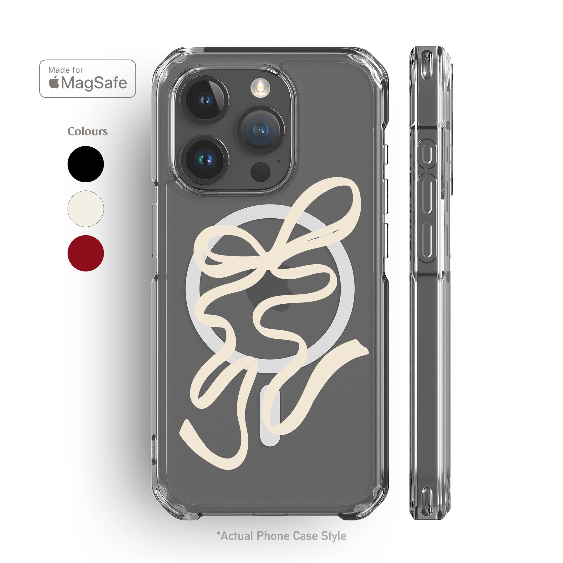 Big Bow Clear MagSafe iPhone Case