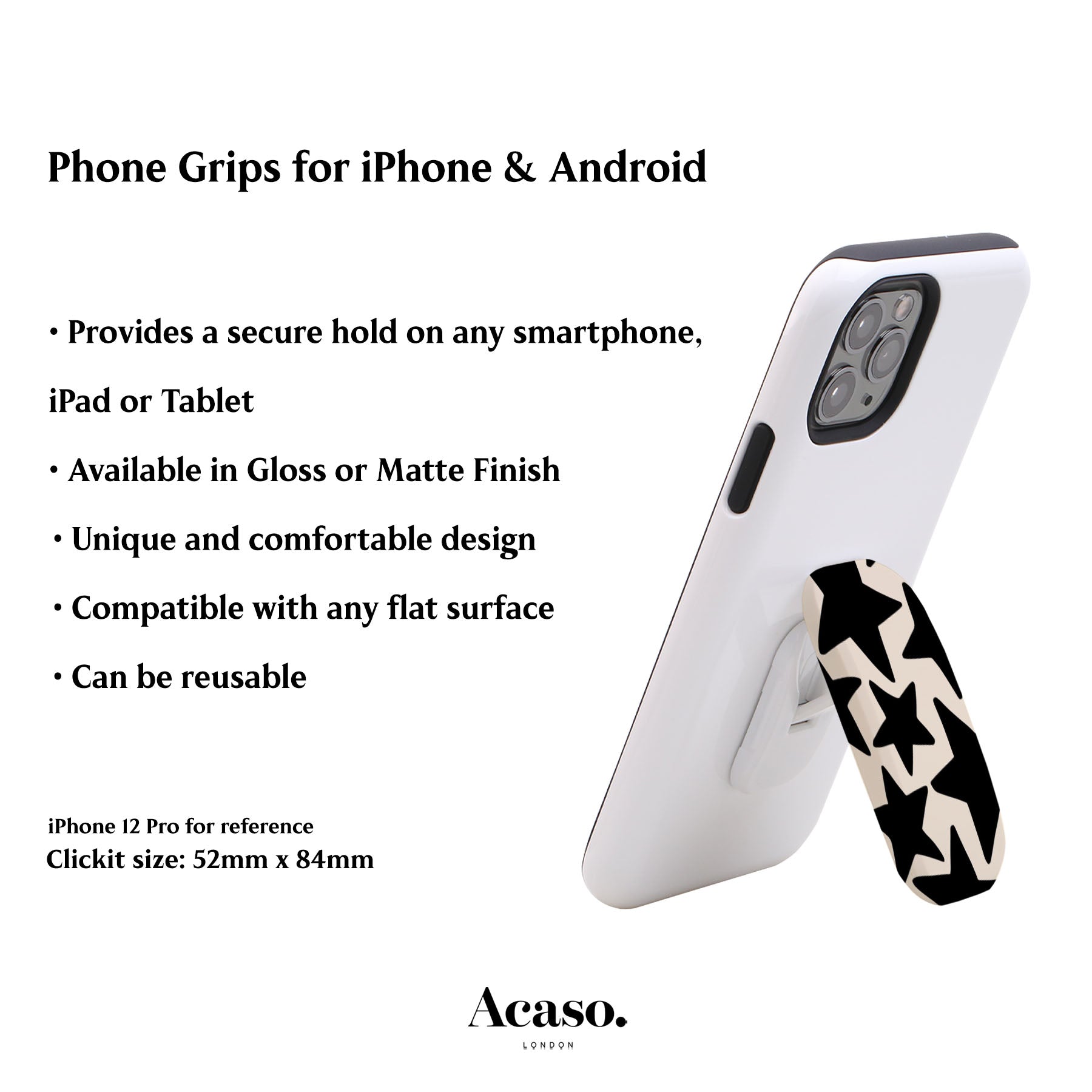 Wonky Stars Phone Grip