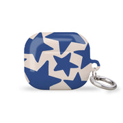 Blue Wonky Stars AirPods Case Cover