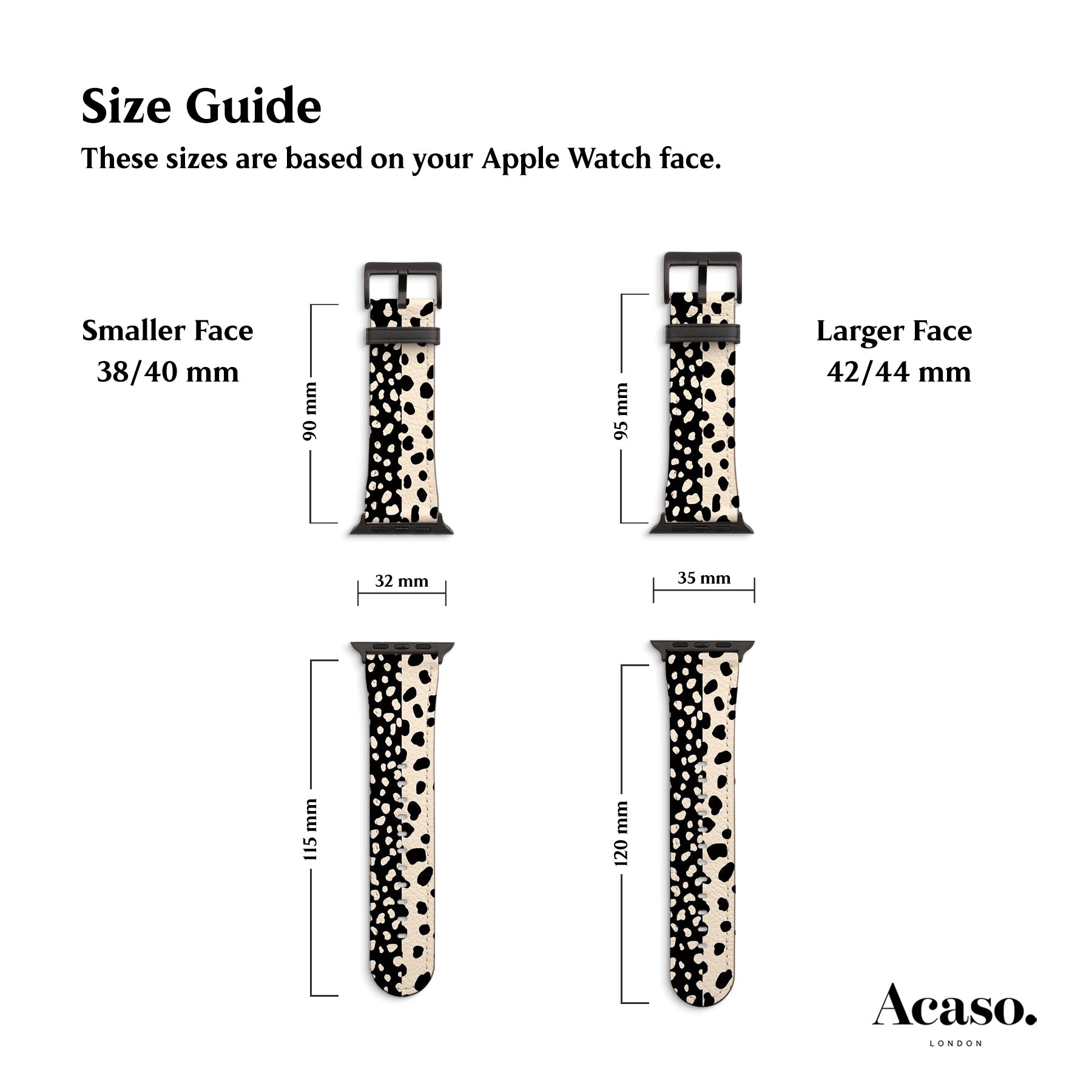 Half Dalmatian Apple Watch Strap