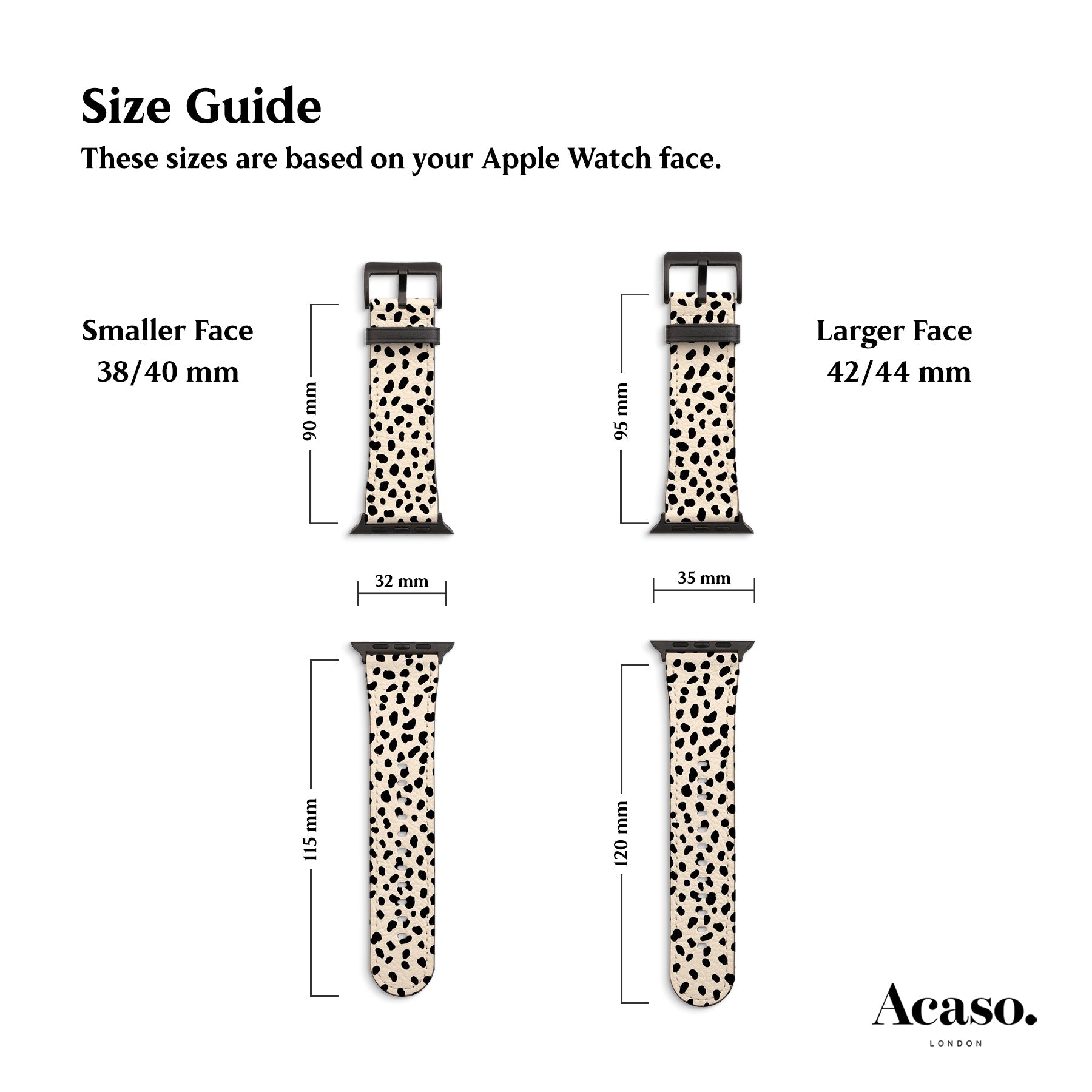Mini Dalmatian Apple Watch Strap