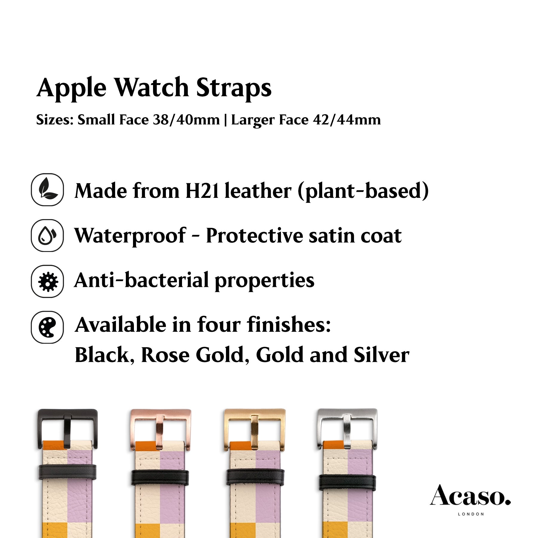 Colourful Checkers Apple Watch Strap