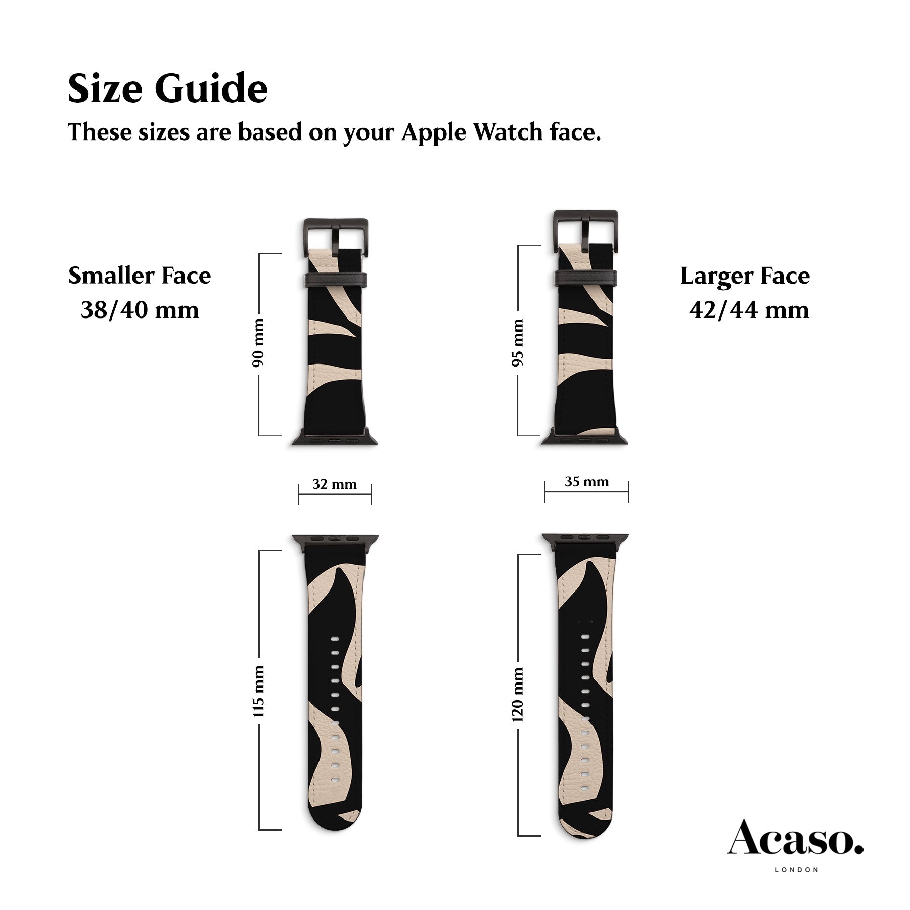 Abstract Leaf Apple Watch Strap