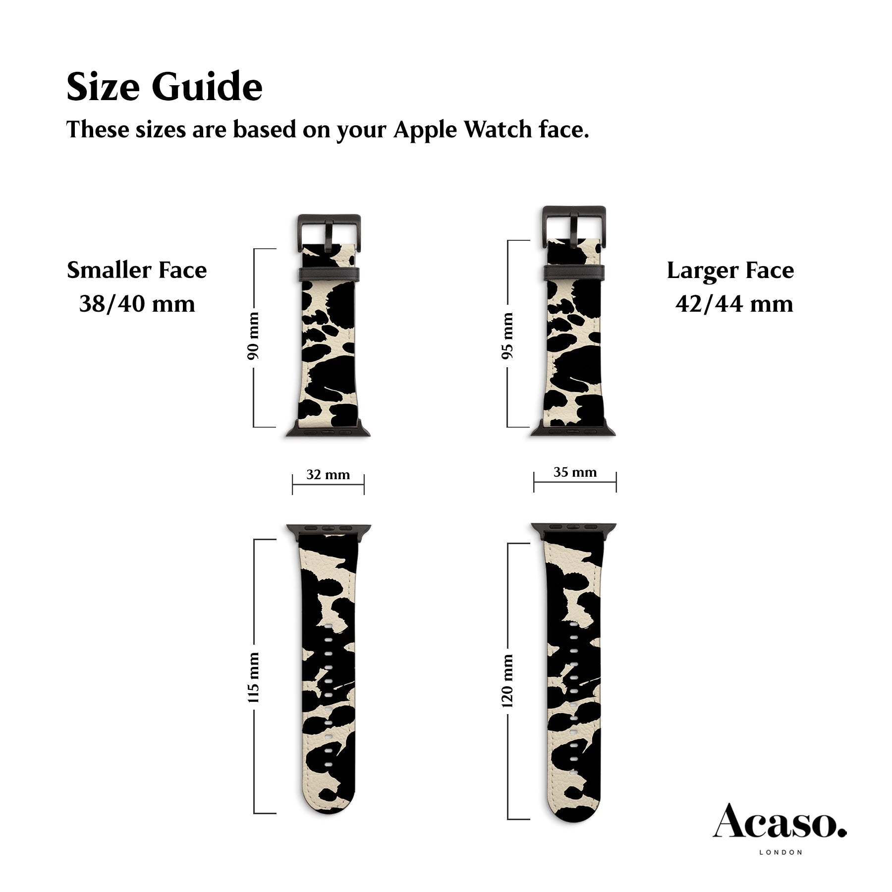 Noa Ink Pattern Apple Watch Strap