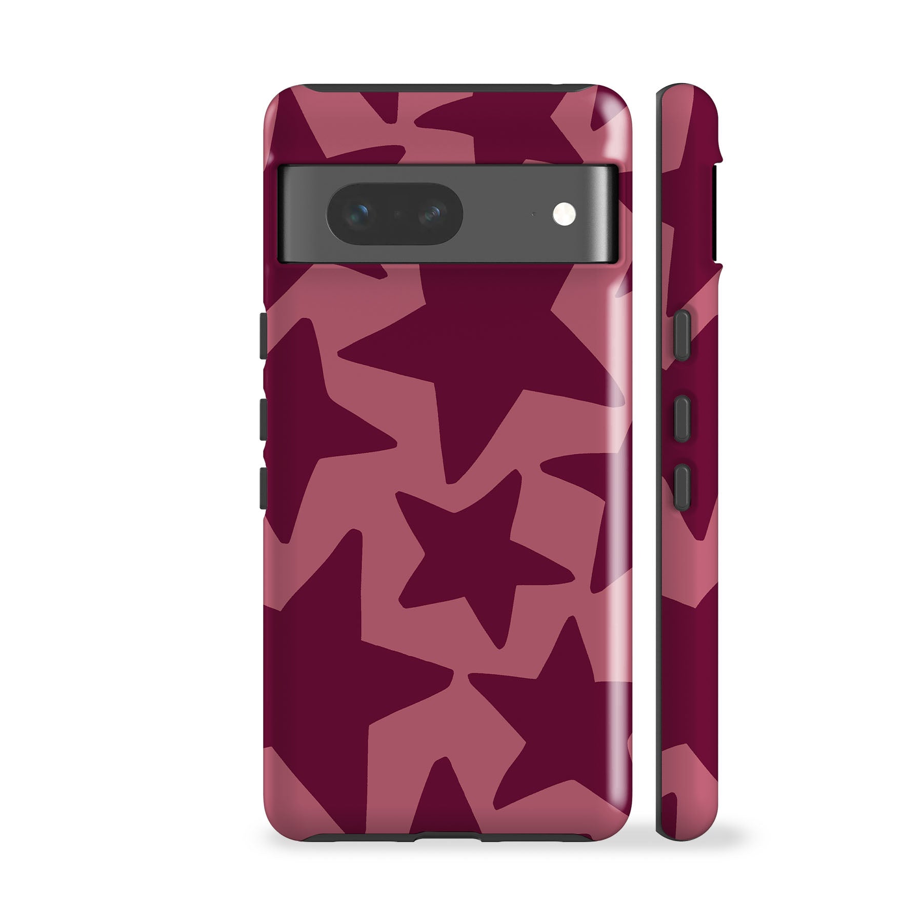 Plum Red Stars Phone Case