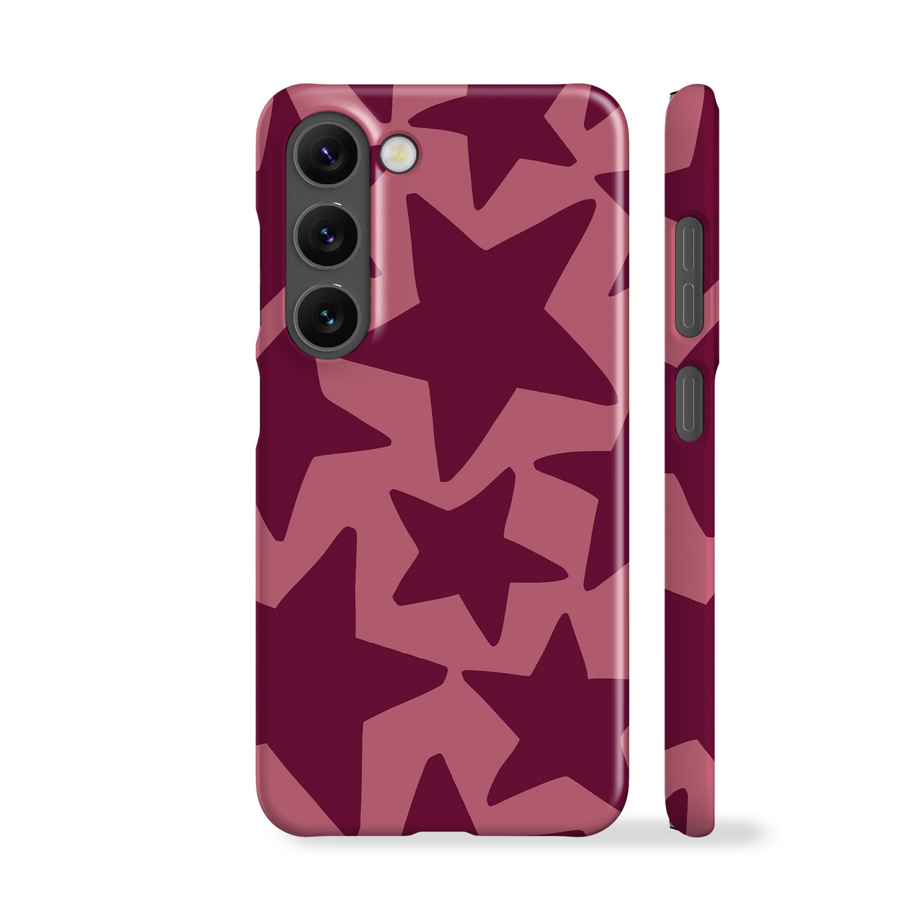 Plum Red Stars Phone Case